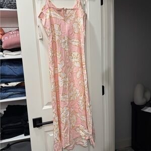 Billabong Pink and Gold Floral Dress - Size L - NWT